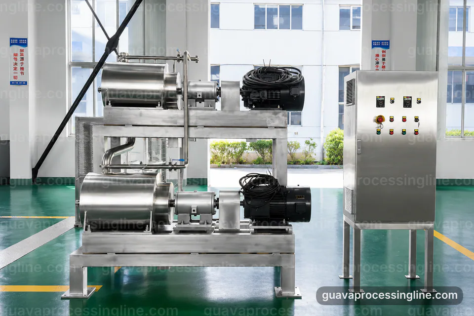 industrial guava puree processing line, proposal requirements: pulping with staged seed refinement section operating stage