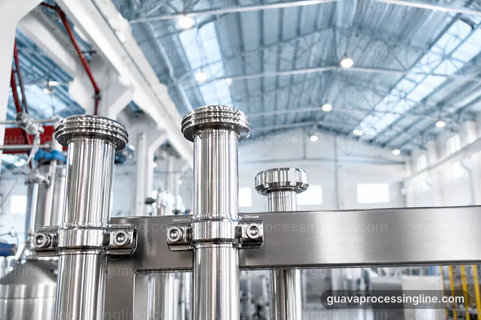 industrial guava puree processing line, operating principle: staged guava refiner operating stage